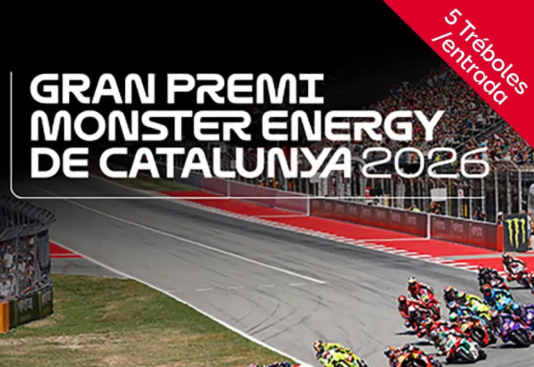 10% de descuento + 5 Tréboles extra por entrada para el Gran Premio de Catalunya 2026